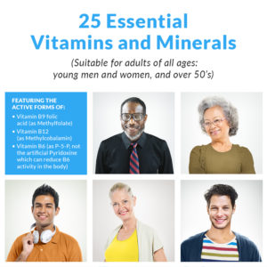 Adult Multivitamin with 25 Essential Vitamins and Minerals